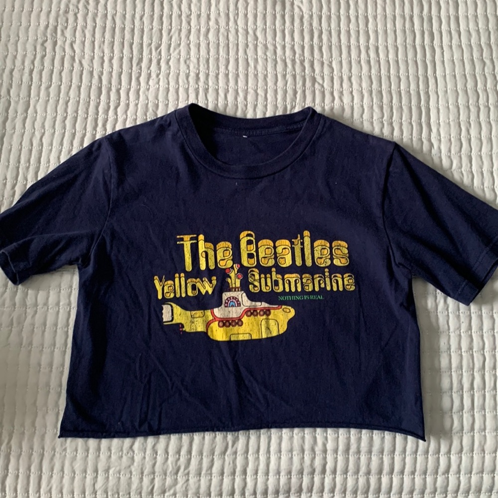 Beatles crop tee